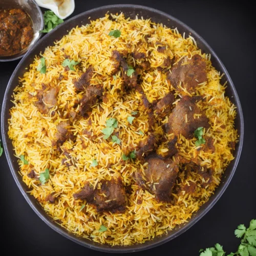 Zaffrani Gosht Biryani (Calcutta Style)